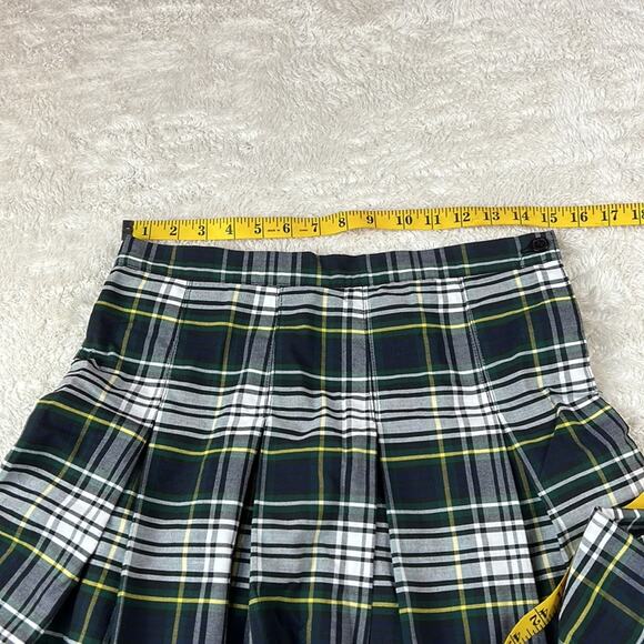 Rifle Official Schoolwear plaid pleated schoolgirl skirt, size 10.5 - Picture 4 of 6